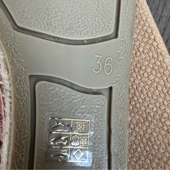 NIB Castaner Palmera Espadrille Canvas Slide Sandals Red Rosa Oscuro 36 6 - Picture 7 of 12